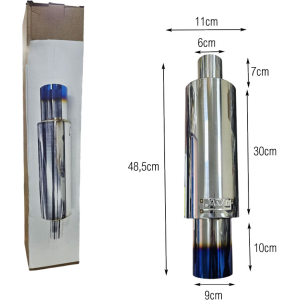 Alternative view of Τελικό Καζανάκι Εξάτμισης 48,5cm x 11cm - Exhaust Muffler Tip