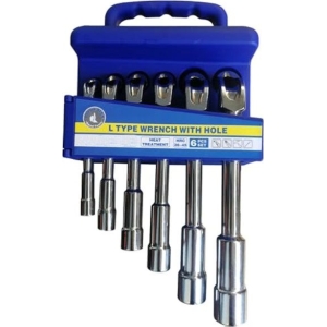 Σετ Κλειδιά Σωληνωτά-Σπαστά 6τμχ τύπου L - L Type Wrench With Hole
