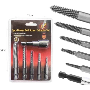 Alternative view of Σετ Εξολκέων Σπασμένων Βιδών και Μπουλονιών 5 Τεμαχίων – 5pcs Broken Bolt Screw Extractor Set