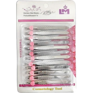 YILIYA Τσιμπιδάκια φρυδιών 12τμχ - Tweezers 12pcs No:8988