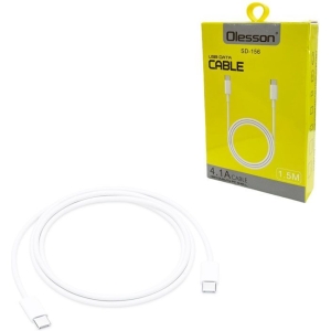 Olesson Καλώδιο Δεδομένων Type-C σε Type-C 1.5m 4.1A SD-156 - USB Data Cable