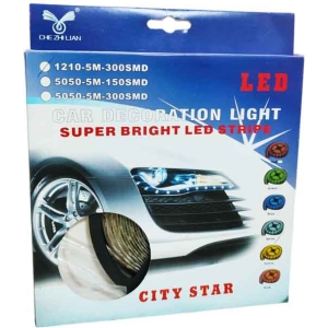 Ταινία LED Αυτοκινήτου 5m 300SMD 1210 Λευκό Φως - Car LED Strip Light 5m 300SMD 1210 White Light