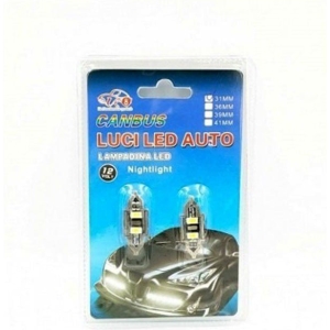 CANBUS Led Λάμπες αυτοκινήτου 31mm 12V