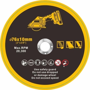 Δίσκος Κοπής 3" Ø76x10mm 50τμχ - Cutting Disc