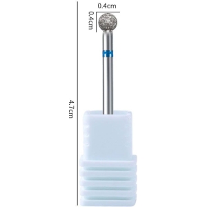 Φρεζάκι Τροχού Διαμαντόφρεζα Μπίλια Μπλε #12 - Carbide nail drill bit