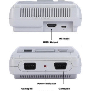 Alternative view of Ηλεκτρονική Παιδική Ρετρό Κονσόλα HDMI Mini με 621 Παιχνίδια & 2 Χειριστήρια - Super Mini SFC 621 Games