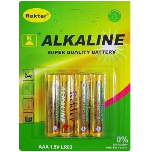 Rekter Αλκαλική μπαταρία 1.5A LR03 AAA 4τεμ. - Battery