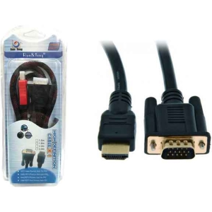 Run&Teng R&T Καλώδιο Μετατροπής HDMI σε VGA HDMI to VGA Cable
