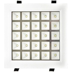 LED φωτιστικό οροφής λευκό φως 25W 220V - LED PANEL LIGHT SQUARE WHITE