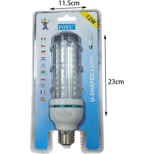 Alternative view of FOYU λάμπα σε σχήμα U 12W E27 - FOYU shaped light bulb 12W E27