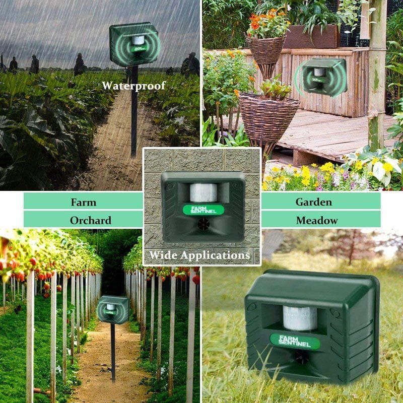 Απωθητικό Υπερήχων & Συναγερμός Αδιάβροχο Με Αισθητήρα Κίνησης - Farm Sentinel Ultrasonic Rereller - Image 4