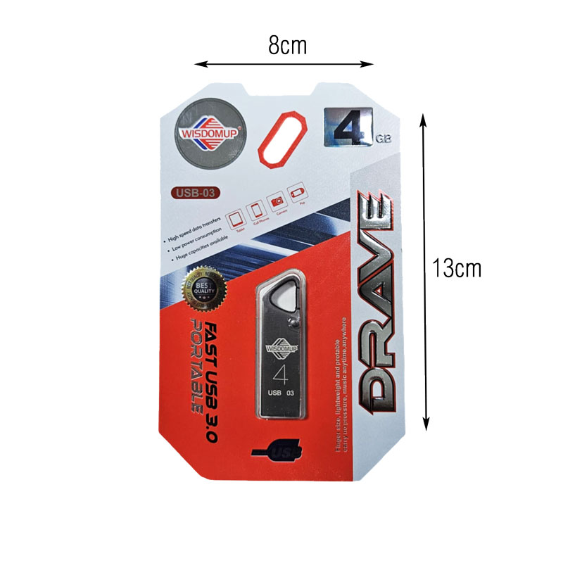 Φορητό στικάκι USB Flash Drive 4GB - Portable USB Flash Drive - Image 2