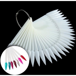 Alternative view of Δειγματολόγιο Νυχιών Μπρελόκ Στιλέτο 50τμχ - Nail sample