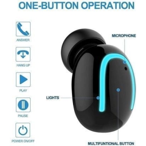 Andowl bluetooth ακουστικό με φόρτιστή ηλίου Q-B02 - Andowl super mini wireless headset solar charging case Q-B02