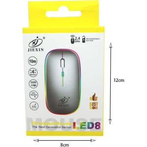 Alternative view of JIEXIN ασύρματο ποντίκι - Wireless mouse LED8