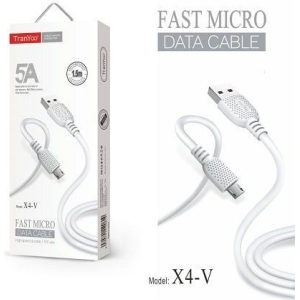 Tranyoo Καλώδιο Γρήγορης Φόρτισης 1.5m 5A 18W X4-V Micro - Micro Fast data cable