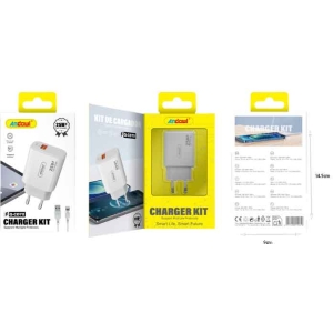 Alternative view of Andowl Φορτιστής κινητού με καλώδιο Lightning 25W Q-CD70 -Mobile charger