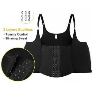 Γυναικείος κορσές μέσης - Adjustable shoulder strap body waist cincher vest