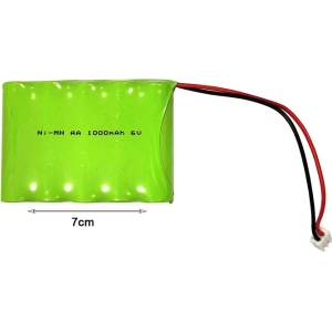 Alternative view of Επαναφορτιζόμενη μπαταρία πακέτο 6V 1000mAh NI-MH AA - Rechargeable battery
