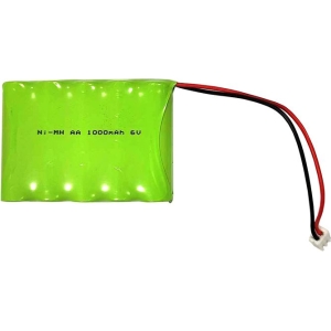 Επαναφορτιζόμενη μπαταρία πακέτο 6V 1000mAh NI-MH AA - Rechargeable battery