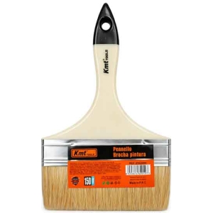 KMT Πινέλο Βαφής 150mm Πλακέ με Πλαστική Λαβή - Flat Paint Brush with Plastic Handle