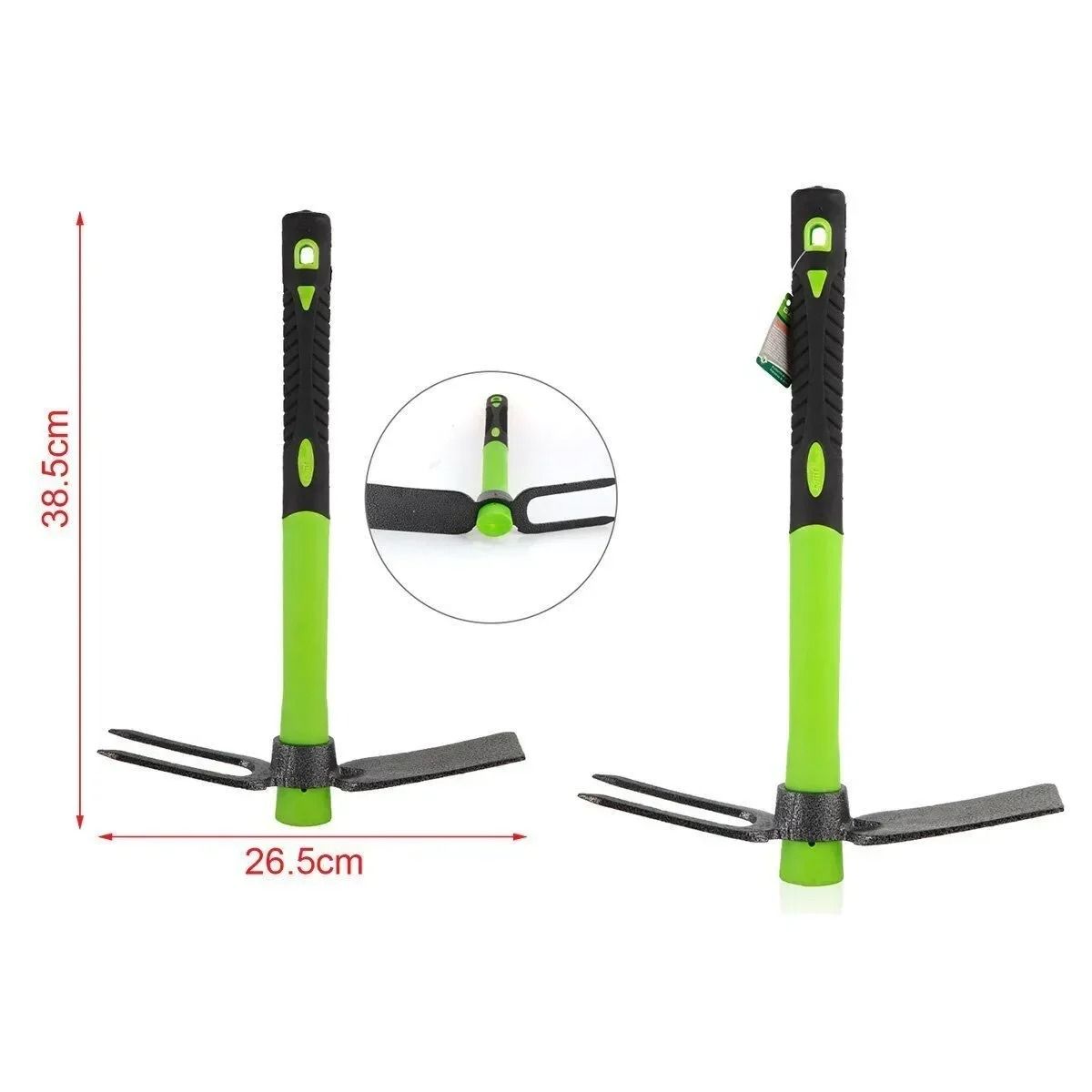 KMT Τσάπα-Αξίνα Κήπου Με Λαστιχένια Λαβή 38.5cm - KMT Tools Garden Hoe-Pickaxe With Rubber Handle
