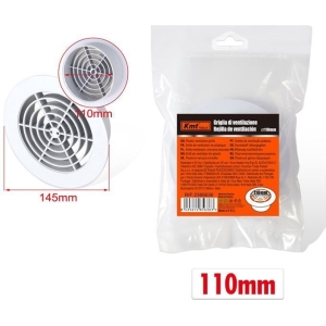 KMT Καπάκι εξαερισμού Ø110mm σε χρώμα λευκό - Plastic ventilation grille