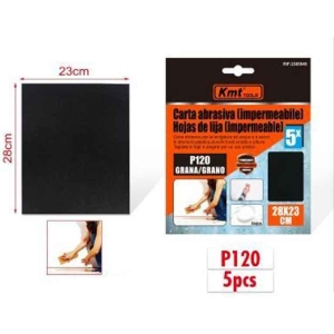 KMT Γυαλόχαρτο Αδιάβροχο P120 5τμχ 28x23cm - Abrasive paper