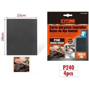 KMT Γυαλόχαρτο Μετάλλου P240 4τμχ 28x23cm - Abrasive paper