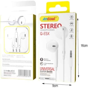 Alternative view of Andowl Ενσύρματα Ακουστικά με AUX 3.5mm Q-E5X - Headphones