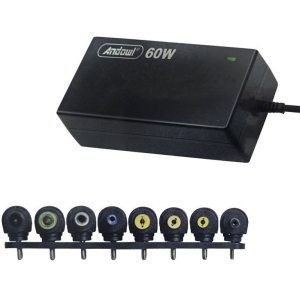 Alternative view of Andowl Universal Τροφοδοτικό Φόρτισης Laptop 60W με 8 Αντάπτορες - Power Adaptor