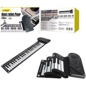 Andowl Ευλύγιστο Πιάνο Αφής με 49 Πλήκτρα Q-GQ049 - Hand Rolled Piano