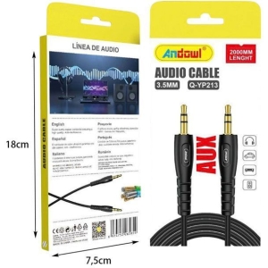 Alternative view of Andowl Καλώδιο Ήχου 3.5mm σε 3.5mm - 2m Q-YP213 - Audio Cable