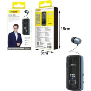 Alternative view of Andowl Ακουστικό In-ear Bluetooth Handsfree Q-EH580 - Clip-On Wireless Headset