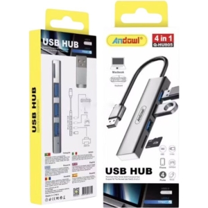 Andowl USB Hub 4 σε 1 με 4 Θύρες Q-HU805 - USB Hub
