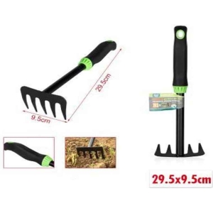 KMT Τσουγκράνα Κήπου Με Εργονομική Λαστιχένια Αντιολισθητική Λαβή  - KMT Tools Garden Rake With Ergonomic Rubber Anti-Slip Handle
