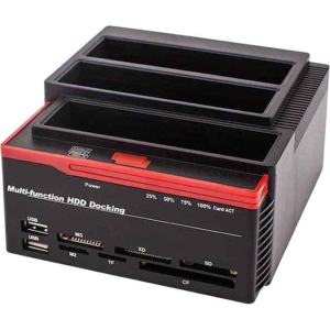 Alternative view of Andowl AN-Q-HD50 Docking Station για 2 Σκληρούς Δίσκους SATA 2.5" / 3.5" με σύνδεση USB 2.0 - All in 1 Multi-function HDD Docking