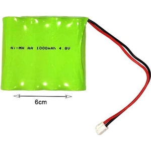 Alternative view of Επαναφορτιζόμενη μπαταρία πακέτο 4.8V 1000mAh NI-MH AA - Rechargeable battery