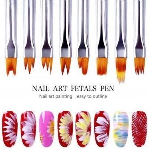 Alternative view of Σετ πινέλα νυχιών 8τμχ - Nail brushes 8 pcs