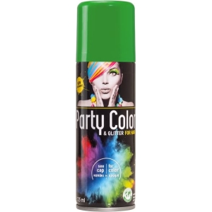 Αποκριάτικο Σπρέι Μαλλιών Πράσινο - 125ml  - Party Color & Glitter For Hair