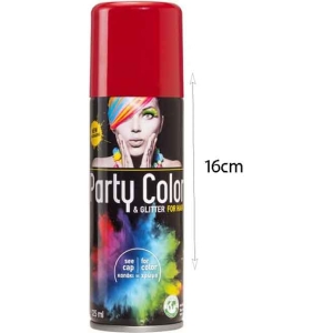 Alternative view of Αποκριάτικο Σπρέι Μαλλιών Κόκκινο - 125ml- Party Color & Glitter For Hair