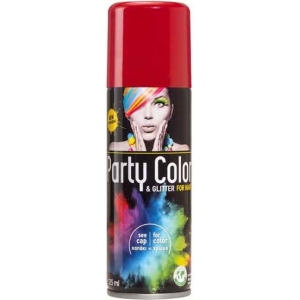Αποκριάτικο Σπρέι Μαλλιών Κόκκινο - 125ml- Party Color & Glitter For Hair