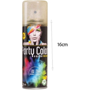 Alternative view of Αποκριάτικο Σπρέι Μαλλιών Glitter Χρυσό - 125ml - Party Color & Glitter For Hair