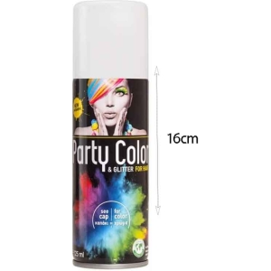 Alternative view of Αποκριάτικο Σπρέι Μαλλιών Λευκό - 125ml - Party Color & Glitter For Hair