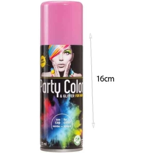 Alternative view of Αποκριάτικο Σπρέι Μαλλιών Glitter Παστέλ Ροζ - 125ml - Party Color & Glitter For Hair