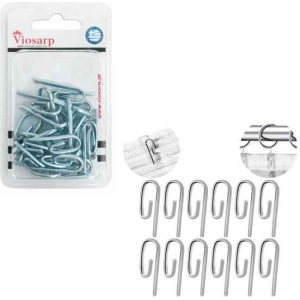 Viosarp Γαντζάκια Κουρτίνας Μεταλλικά 25 Τεμ - Metal Curtain Hooks 25 pcs