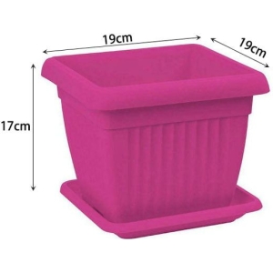 Γλάστρα με πιατάκι 17*19cm - Flower pot