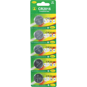 Μπαταρίες Λιθίου CR2016 3V Σετ 5 Τεμαχίων - CR2016 3V Lithium Batteries 5 Pack