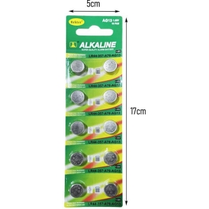 Alternative view of Σετ Αλκαλικών Μπαταριών LR44 1.5V 10τμχ - Alkaline Battery Set