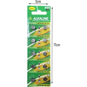 Alternative view of Σετ Αλκαλικών Μπαταριών LR754 1.5V 10τμχ - Alkaline Battery Set